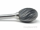 Se-7 Double Cut Tungsten Carbide Bur Cutting Tool Burr Abrasive Egg Shape New