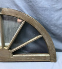 Antique Vtg 6 Lite Distressed 19x36 Sunburst Arched Window Sash Old 1412-24b