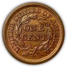 1847 Braided Hair Large Cent Uncirculated Unc Coin  4157