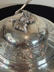 Gorgeous Simpson Hall Miller   Co  Treble Plate Silver Covered Butter Dish 1877