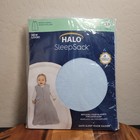 New Halo Sleep Sack 0-6 Months Light Blue Fleece Wearable Blanket Small