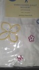 New Pottery Barn Kid Floral Embroidered  Eyelet Twin Bedskirt Girl Cotton Cutout