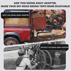Swing Away Hitch Adapter  90-degree Swing Away Arm  Fits 2  Hitch  180 Lbs H