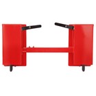 Red Skid Steer Quick Attach Conversion Adapter W  Adjustable Cross Brace 4000lbs