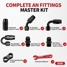 6an Hose End Fitting Kit 6an Fittings Kit 0 45 90 180 Degree With An6 Male Fitti