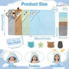 Soft Absorbent Baby Bath Towels Set Washcloths Sponge Newborn 16 Pcs