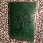 New Tree Embossed Vtg Leather Journal Diary Notebook Writing Book 7 x10  W  Tabs