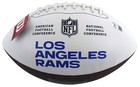 Rams Eric Dickerson  hof 99  Signed White Panel Logo Football Bas Witnessed