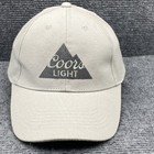 Coors Light Hat Cap Snap Back Gray Embroidered Beer Promo Advertising Mens