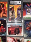 Marvel Sketch Card 1 1 Scarlet Witch Magneto Cgc 9 Comic Trading Marvel Cards