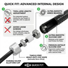 1 Lbs Weighted Jump Rope Set Of 2  Black Aluminum Handles Heavy Duty Workout