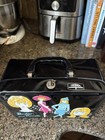 Vintage 1965 Mattel Barbie   Francie Thermos Brand Black Lunch Box Euc
