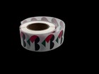 Palestine Flag Heart Stickers   500 Per Roll  1  X 1  