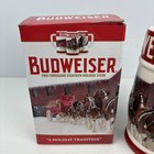 2018 Budweiser Clydesdale Holiday Stein A Holiday Traditional Great Condition