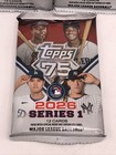 2026 Topps Series 1 Baseball Mlb 3-packs  12 Cards Per Pack New