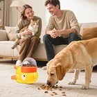 Dog Puzzle Feeder Interactive Cat Food Treat Dispenser Cartoon Duck Press Pet Oy