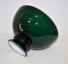 Vintage Green Cased 10  Student Lamp Shade Oil Lamp Shade