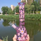 10  Pink Daisy Hookah Handcraft Glass Bong Water Smoking Pipe Percolator Bongs