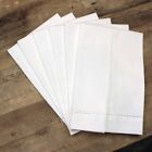 Heavyweight White Hemstitch Fingertip Towels - 100  Cotton - 14x22 Inch - 6 12