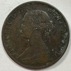 1864 New Brunswick One Cent Very Fine Vf Coin  Details  20026