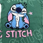 Disney Stitch Sleepwear Long Sleeve Shirt Girls 6 Green Graphic Print  39569