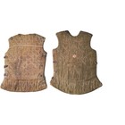 Antique Fencing Body Armor Xix Century Velvet Rare Breastplate Back Scherma