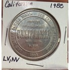 Lot Of 5 Vintage California Hotel Casino Las Vegas  1 Gaming Tokens 1979 1988