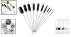 Essential Set Of 10 Nylon Cleaning Brushes - 8-inch For Versatile Bottle Hygiene