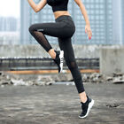 High Waist Yoga Fitness Pants Women s Mesh Sports Running Quick Drying Pants