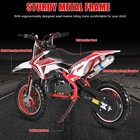 50cc Kids Dirt Bike With 2-stroke Engine Gas Powered Off-roader Mini Pit Bike
