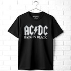 Acdc Back In Black Album Cover Men s T Shirt Rock Band Vintage Tour Music Merch
