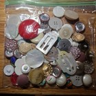 Vintage Now Estate Sale Buttons Lot  Various Sizes Shapes Colors Types Usable