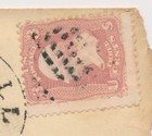  65 3c George Washington On Cover Haverhill New Hampshire Fancy Cancel 1864