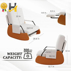 Modern Glider Rocking Chair Upholstered Nursery Glider Chair W adjustable Reclin