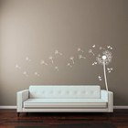 Flower Dandelion Wall Art Stickers Butterflies Vinyl Decals Home Graphics Decor