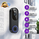 Smart Wifi Video Doorbell Camera 1080p Ai Motion Night Vision Battery 2 4g