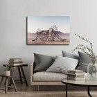 Two Burning Men Back To Back Inner Child Sculpture Poster Canvas Print Wall Art 