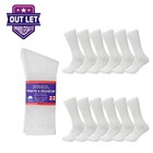 6-12 Pairs Health Circulatory Cotton Crew Diabetic Socks Size 9-11  10-13  13-15