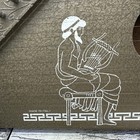 Vintage 1950   s Jr Zither Harbert Italiana  Milano Folk String Lap Harp Instrumen