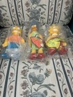 The Simpsons Vintage 1990 Burger King Plush Dolls Complete Set Of 3 Most Sealed