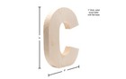 Wood Letter Chunky 8  C  Wooden Letters  Wood Letters  Wooden Letters Wall Decor