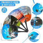 36 Pcs Christian Bible Fans Bulk Church Handheld Plastic Round Decorative Fan   