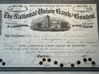 1878 The National Bank Of Boston Stock Certificate  1379  Boston  Ma
