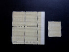 1938 Prexie - Benjamin Harrison - Cat   828 Plate Block   Single 24 Cent Mnhog