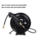 Heavy Duty 4000 Psi Power Washer Hose Reel 3 8  X 15m Jet Wash