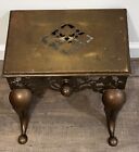 Antique Brass  Fireplace Foot Stool