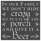 Custom Beer Stencil For Crafts   Decor - Reusable Flexible Plastic Template33333