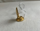 Artisan Diane Persico Dollhouse Miniature Brass Shell Table  Lamp   Electric Nos
