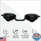 Super Sunnies Evo Flexible Tanning Bed Goggles Uv Eye Protection Black Glasse