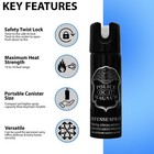 Police Magnum Pepper Spray 3 Ounce Gid Twist Lock Stream Safety Defense Security